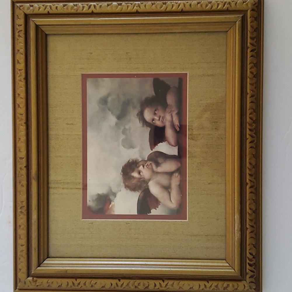 Vintage 12" Cherb Thinking Mated Picture